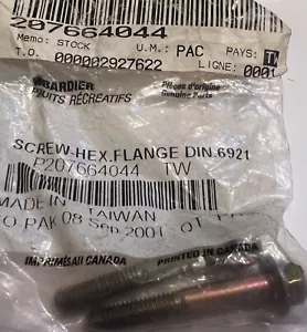 QTY. 2 SEA DOO 207664044 Hex Flange Screw NOS - Picture 1 of 1