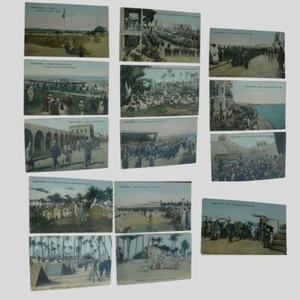 Lotto di 14 cartoline fotografiche colorate a mano all'epoca Tripoli Italiana - Picture 1 of 6