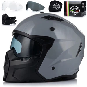 Jethelm Motorradhelm | VITO PREDATOR | Motorrad Helm Rollerhelm Jet ECER 22 - 06 - Bild 1 von 11