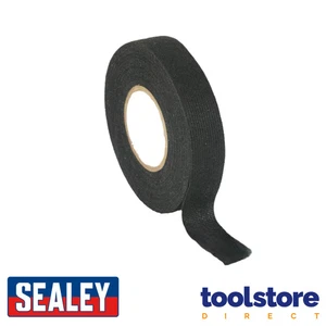 SEALEY FT01 19mm x 15m TAPE PET FLEECE ADHESIVE CLOTH FABRIC WIRING LOOM - Picture 1 of 4