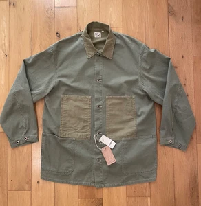 orSlow Herringbone Utility Coverall Green Size 3 Made In Japan - Picture 1 of 9