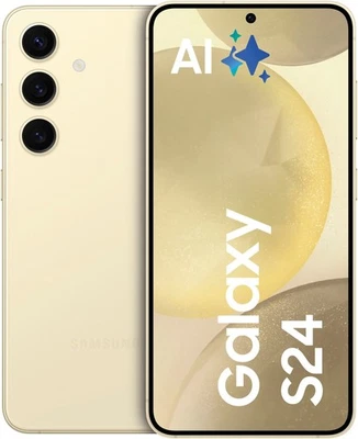 SAMSUNG Galaxy S24 5G 6,2 Zoll 256 GB DualSIM 50 MP Triple Kamera gelb B-WARE - Bild 1 von 4