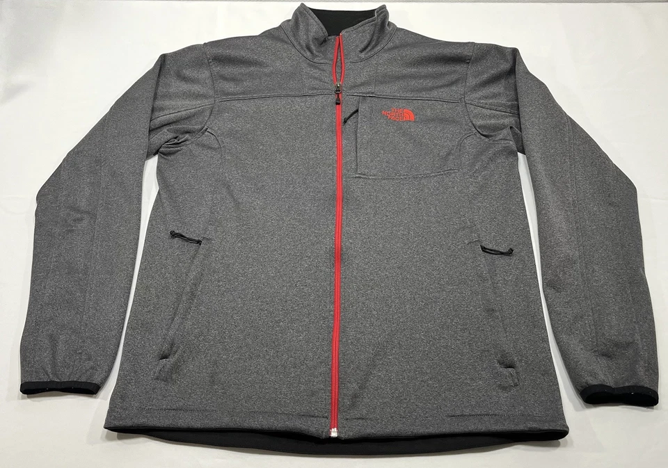 Chaqueta polar Canyonlands gris rojo The North Face XL para hombre manga larga cremallera completa Foto 1 de 4