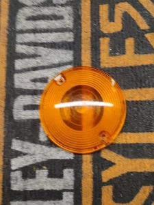 Harley Davidson Turn Signal Lense Amber HD 2 SAE DP 85 DOT PM - Foto 1 di 8