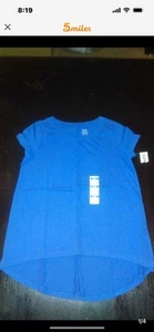 (4) T-shirts anciens bleu marine fille - Photo 1/4