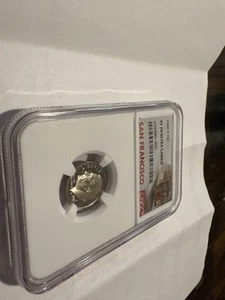 1982 S NGC PF70 ULTRA CAMEO CLAD PROOF ROOSEVELT DIME 10C TROLLEY LABEL - Imagen 1 de 4