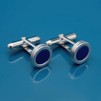 Gemelli in argento 925 con pietre naturali - Immagine 1 di 4