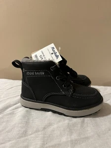 Nuevas botas negras Eddie Bauer Maddox-T para niños piel sintética 7 m - Imagen 1 de 10