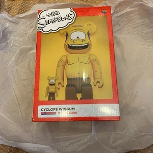 MEDICOM TOY BE@RBRICK CYCLOPS WIGGUM 100％&400％ THE SIMPSONS Action Figure JAPAN - Picture 1 of 10
