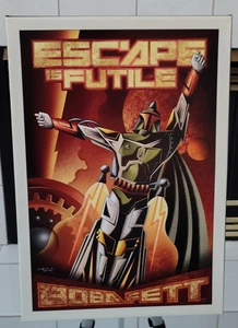 Star Wars Boba Fett Escape is Futile Mike Kungl Acme Archives Lucasfilm Fine Art - Picture 1 of 6