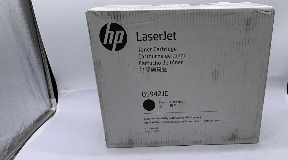Genuine HP LASERJET 4250 CONTRACT TONER Cartridge BLACK, Q5942JC, OEM - Image 1 of 2