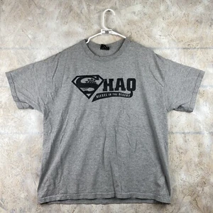 Vintage SHAQ Shaquille O’Neal Shirt XL Gray "Diesel In The Desert" Sportex - Picture 1 of 12