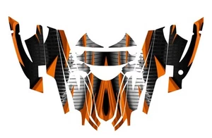 Sabercat Firecat Arctic Cat Graphics Wrap kit F5 F6 F7 2003 - 2006 #1900 Orange - Picture 1 of 2