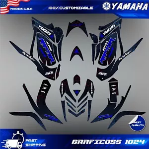 Yamaha Raptor 700 700R graphics kit 2006 2007 to 2012 decals stickers atv utv - Foto 1 di 3