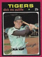 1971 Topps Dick McAuliffe # 3 Detroit Tigers