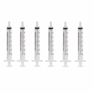 Paquete de 6 jeringas con punta deslizante Exotic Nutrition de 3 ml - jeringas de alimentación para animales bebés Foto 1 de 4