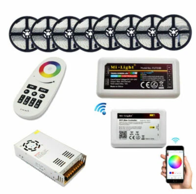 5050 DC12V WIFI RGBW LED Strip IP65 RGBWW Flexible Light+WIFI Controller+Power - Image 1 of 4