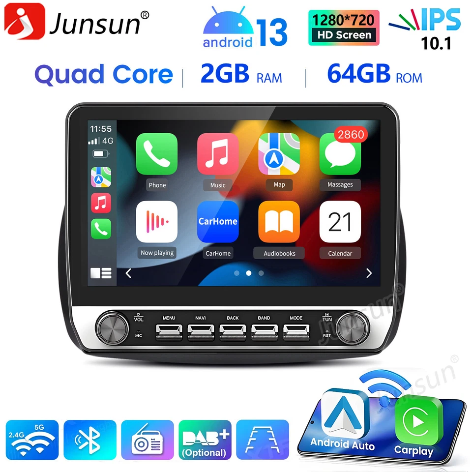 10.1'' Android 14 Autoradio WIFI BT Für Benz Smart Forfour Fortwo 15-19 GPS Navi - Bild 1 von 4