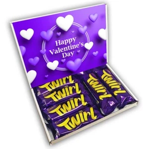 Cadburys Twirl Milk Chocolate Bars Gift Box Hamper Valentines Gift Present - Picture 1 of 3