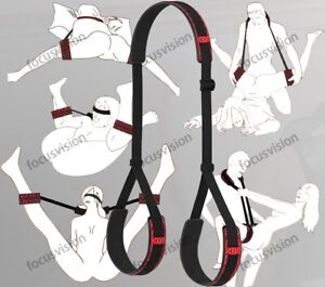BDSM Bondage Sex Toys Thigh Sling Straps Legs Restraints Bed Couples Adjustable