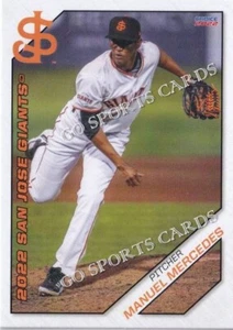 2022 San Jose Giants Manuel Mercedes RC Rookie San Francisco Giants DR - Picture 1 of 1