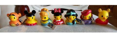 DISNEY DUCKZ RUBBER DUCKS - 2-3/4 Inch Tall Rubber Ducks Dressed Disney Cover