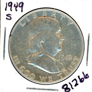 1949-S FRANKLIN HALF DOLLAR #81266 - Picture 1 of 2