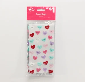 Valentine's Day Treat Bags - 15 Count - NEW Sealed - Picture 1 of 2
