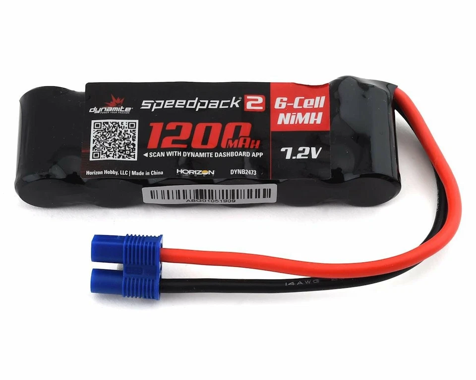 Dynamite Speedpack2 6-Cell 7.2V NiMH Battery Pack w/EC3 Connector (1200mAh)  - Image 1 of 1