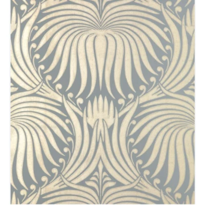 Papel pintado Anthropologie Farrow & Ball Lotus 1 rollo metálico Foto 1 de 3