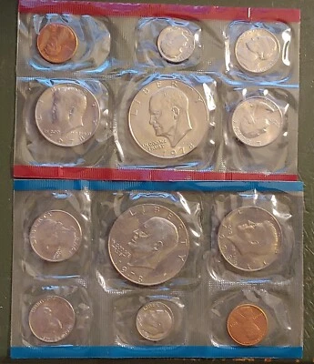 1978 US Mint Uncirculated Set 12 Coin Set Philadelphia & Denver Sets Last Ike $ - Image 1 of 4