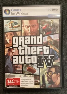 GTA Grand Theft Auto IV 4 PC game (2 Disc Set) With Manual COMPLETE - Picture 1 of 1