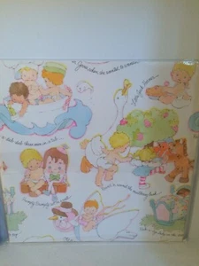 Nos 1970er Vintage Geschenkverpackung Papier Kinderzimmer Reime Humpty Dumpty Mutter Gans Babys - Bild 1 von 3