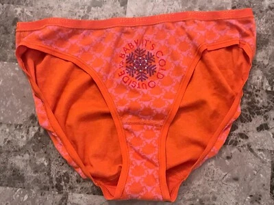 VICTORIA'S SECRET XL REINDEER SNOWFLAKE 100% COTTON VINTAGE RARE BIKINI PANTIES - Image 1 of 4