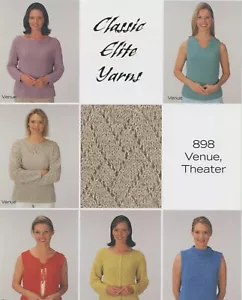 CEY Classic Elite Yarns KNITTING PATTERN 898 Venue, Theater Tops, Vest, Cardigan - Picture 1 of 1