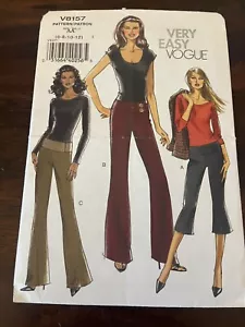 Very Easy Vogue Sewing pattern #V8157 Misses' Pants size 6 cut - Picture 1 of 4