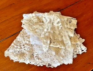 Vintage Lot of Assorted Lace Pieces/Lace Collars Some Handmade Ivory/White - Picture 1 of 14