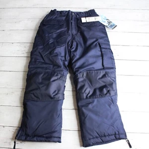 Boy's Cargo Snow Pants Size 5 6 Navy Blue Insulated Ski Snowboard Winter - Picture 1 of 6
