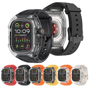 Pour iWatch Series 10 46mm Transparent Housse de Protection Militaire TPU Bumper Sport Case - Photo 1 sur 45