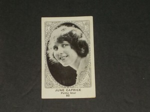E123 American Caramel MOVIE STARS 83/120, JUNE CAPRICE, VERY NICE HIGH NUMBER!