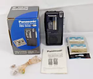 PANASONIC Microcassette Micro Tape RN- 502 Recorder w/ Box & Manual - Tested - Picture 1 of 15