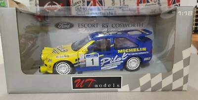 UT MODELS  1/18 FORD ESCORT COSWORTH RALLY COME NUOVO No BURAGO   HOTWHEELS. - Immagine 1 di 4