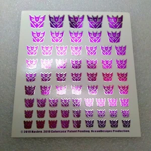Applique acqua logo Autobot/Decepticon metallizzato stile cartone animato Ocean, in magazzino! - Foto 1 di 5