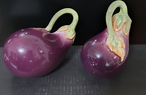 Fitz & Floyd Ceramic Eggplant Salt & Pepper Shaker