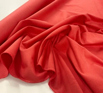 Corduroy  Fabric Plain Cotton Cord Dressmaking Dungaree Skirt Material - Image 1 of 4