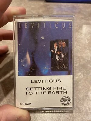 Leviticus Setting Fire To The Earth Cassette 1989 Christian Heavy Metal Free S/H - Image 1 of 4