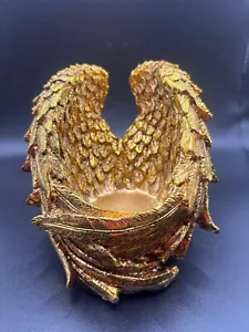 Engel STATUE Teelicht Kerzenhalter GOLD NEU - Bild 1 von 6