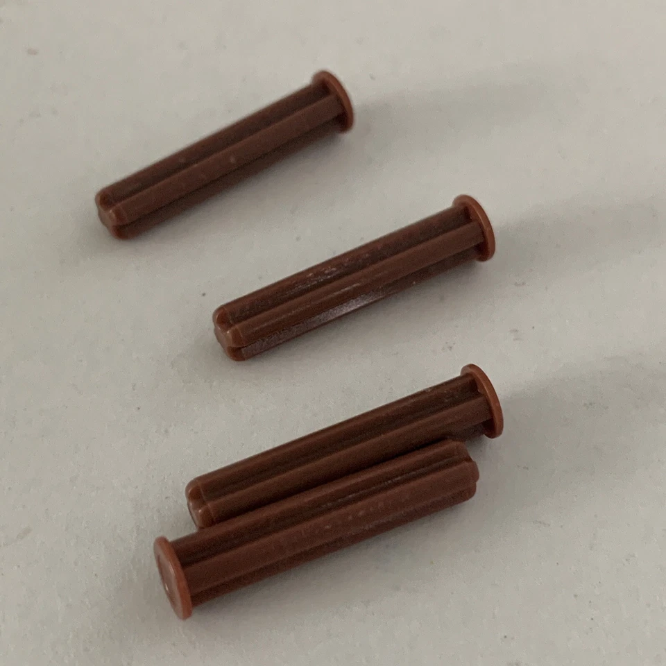 LEGO Parts 24316 (4pcs) Technic Axle 3L w/ Stop Reddish Brown - Image 1 of 1