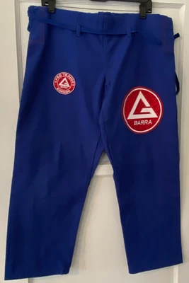 Pantalones GRACIE BARRA Equipe GB Storm Adulto A1 Pro Train Azul Algodón Lona Nuevos sin Etiquetas Foto 1 de 4