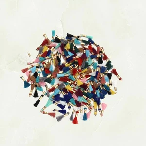  100 Piezas Accesorios Joyería Llavero Hilo Algodón Borlas Pulsera Clip - Imagen 1 de 11